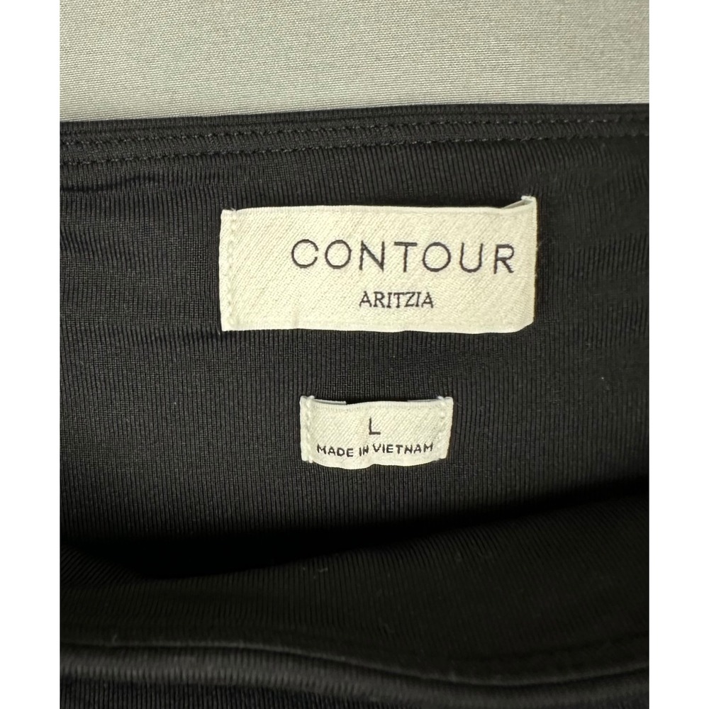 Aritzia Contour Off-Shoulder Maxi Dress Black Long Sleeve Bodycon Large 120815 - Picture 5 of 12